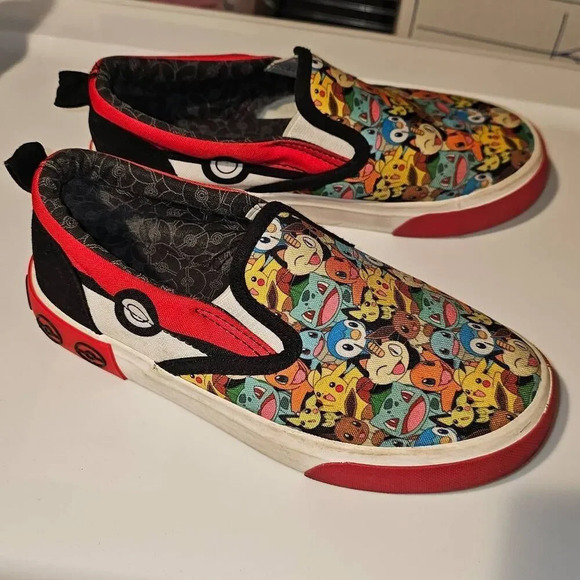 Ground Up Big Kids Pokémon Slip On Shoes‎ 2 Boys Girls Unisex - Picture 1 of 7
